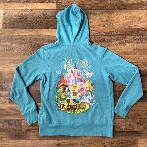 2023 Disney Parks Joey Chou Castle Zip-Up Hoodie M